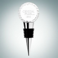 Golf Ball Optical Crystal Wine Stopper